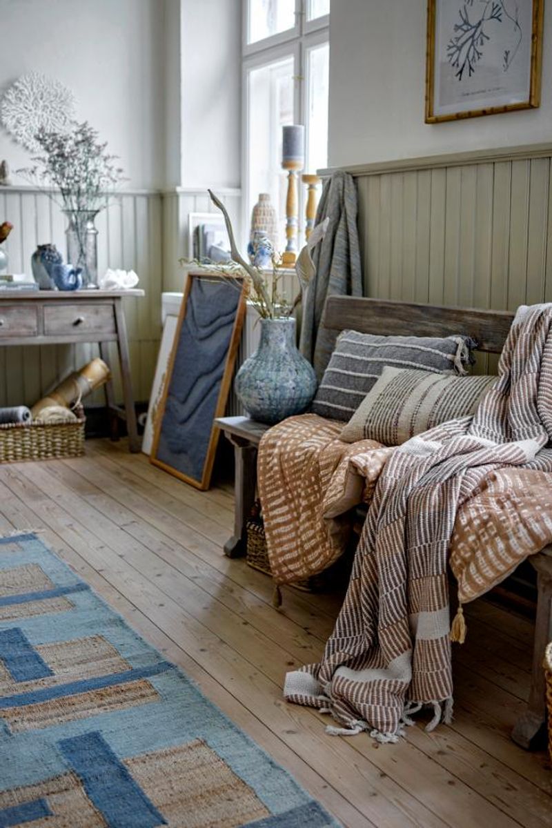 Bloomingville pledd Isnel Plaid, 160x130 cm