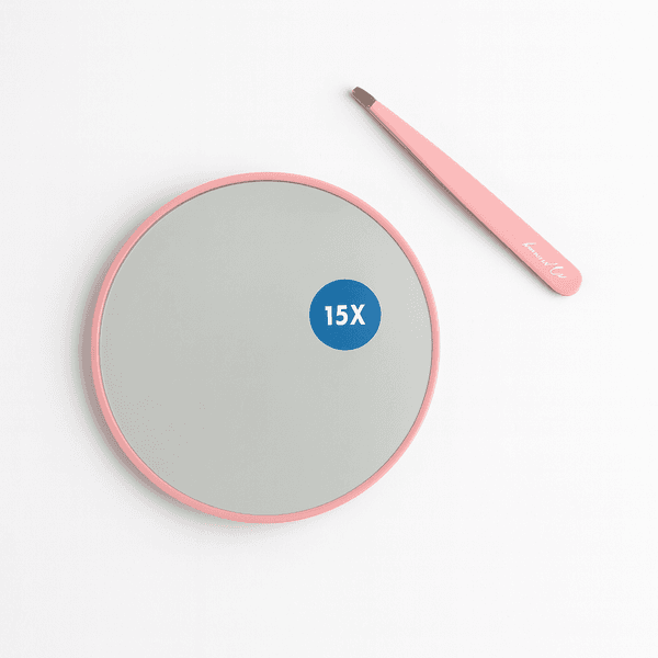 Hovedbilde Sminkespeil med pinsett – 15x forstørrelse, ...
