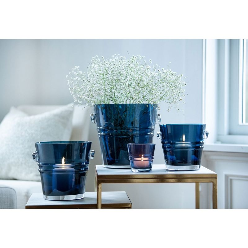 Magnor THE BUCKET lykt/vase 24 cm – blå