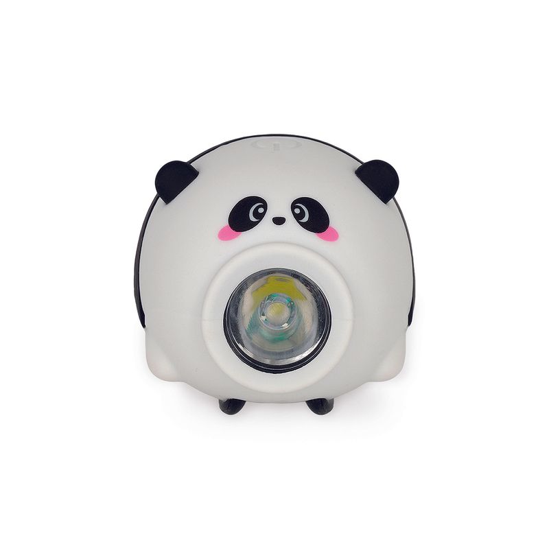 Ladbar sykkelys m/ bjelle Panda