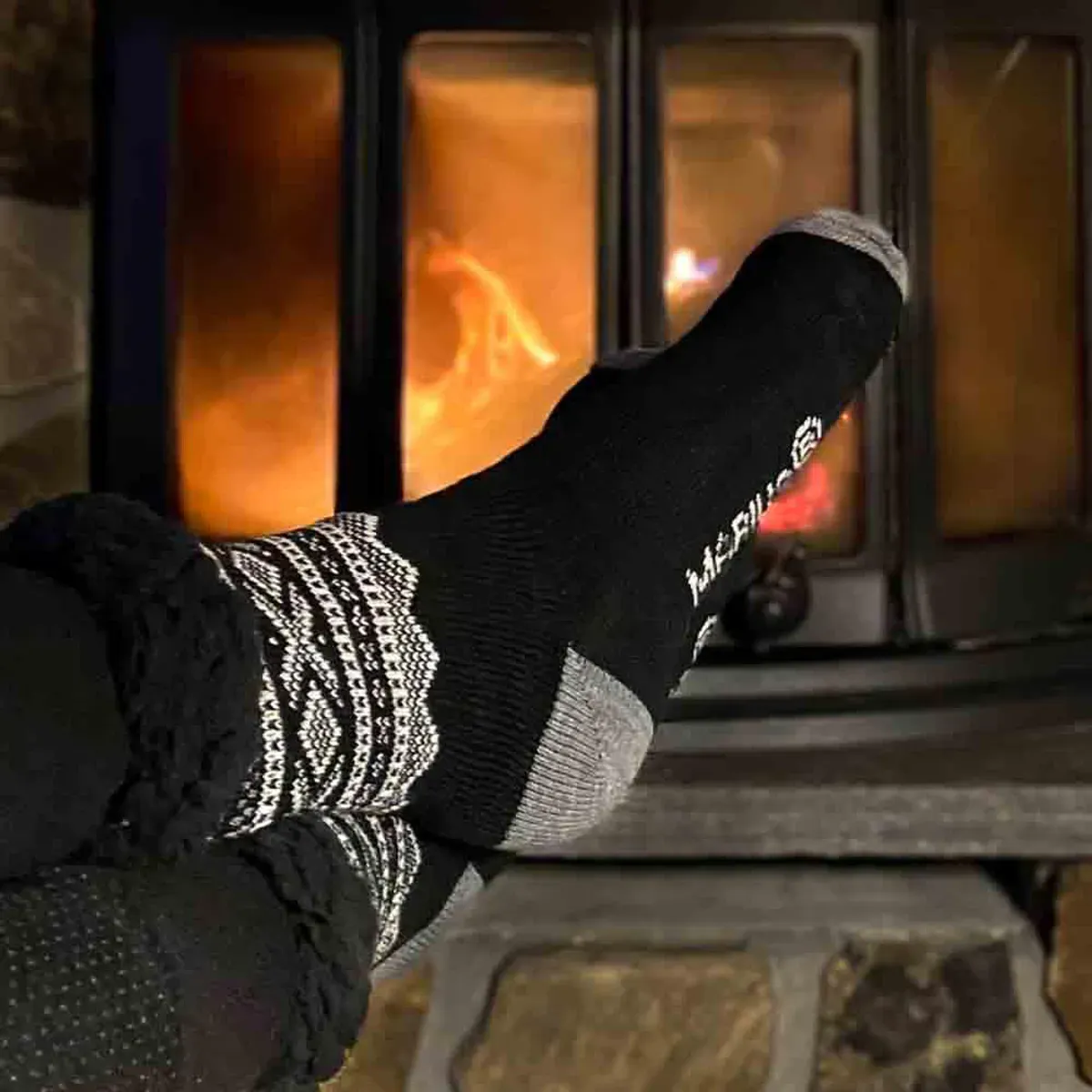 Kosesokk Mariusmønster herre sort