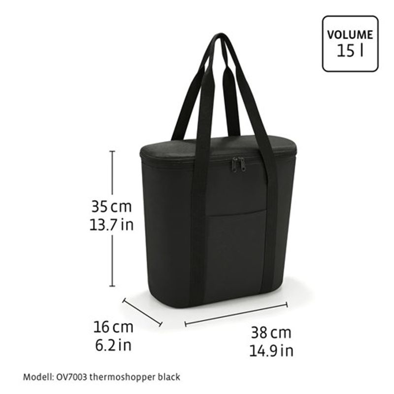 Reisenthel Kjølebag Thermoshopper 15L, Svart