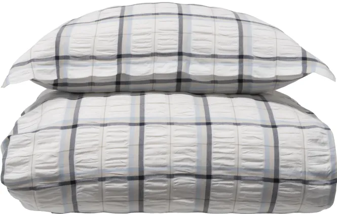 Hovedbilde Halvor Bakke Nox sengesett 140x220/50x70 Blå / ...