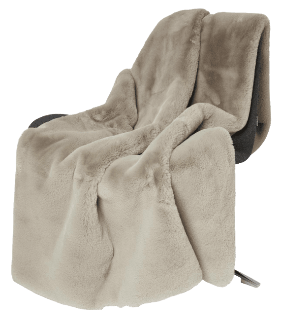Hovedbilde Fluffy Pledd 120x180 cm – Taupe