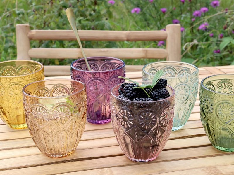 Saint-Émilion glass med mønster – 6 stk