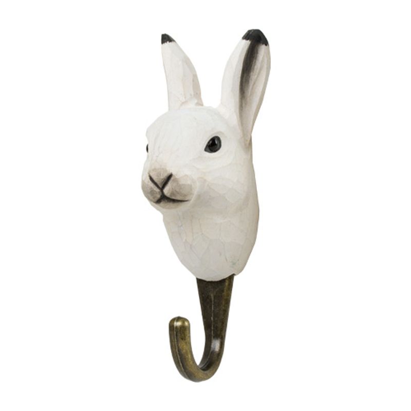 Håndskåret Krok – Polar hare Wildlife Garden