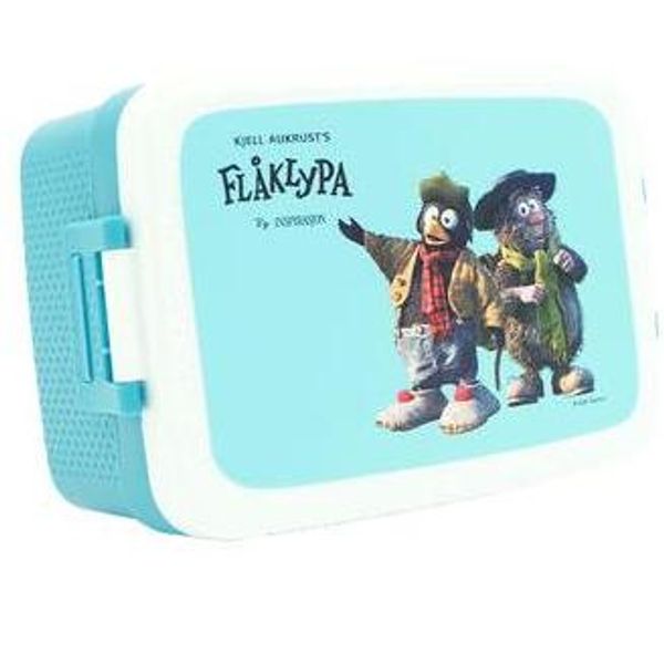 Hovedbilde Flåklypa matboks Blå, Ludvig & Solan