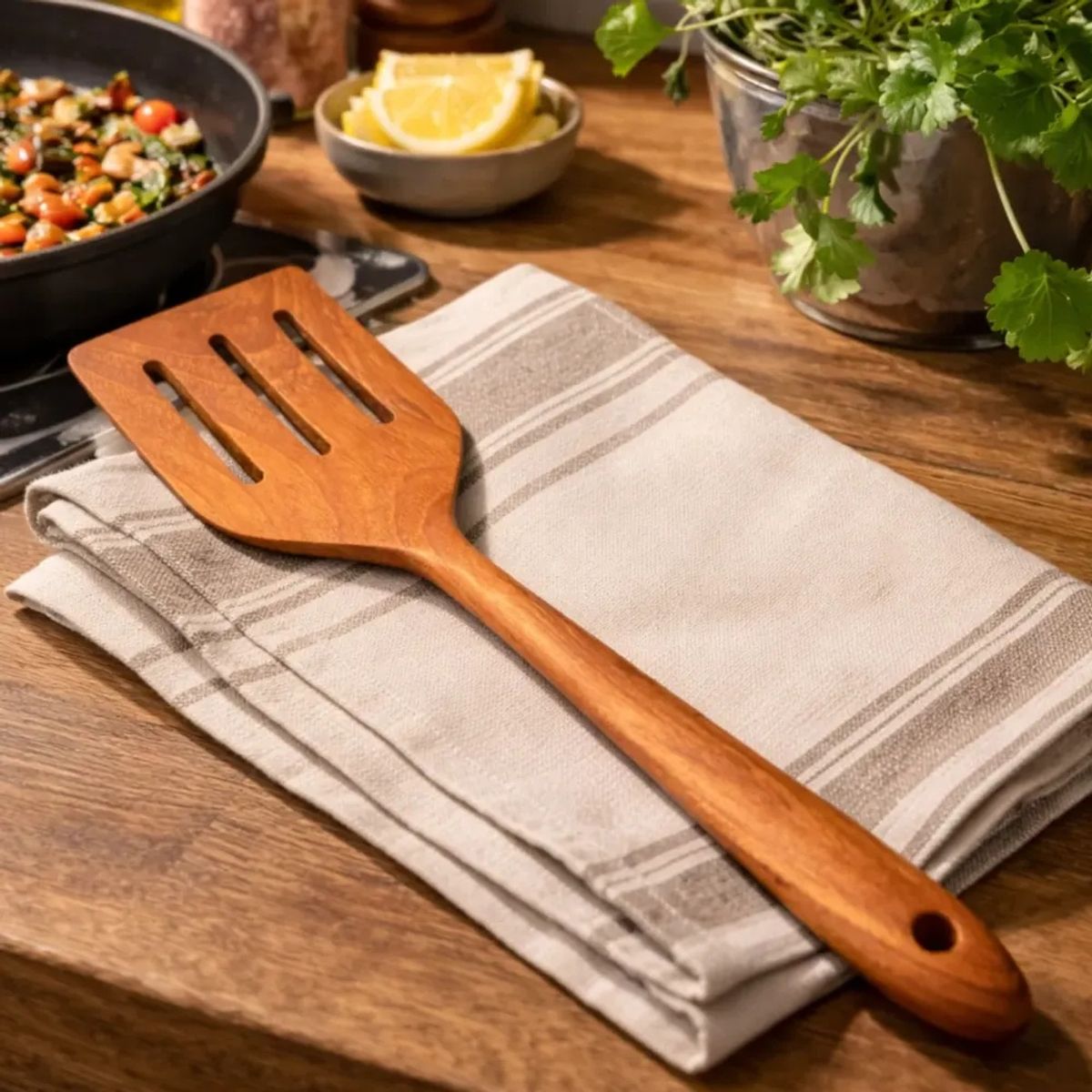 Belle stekespade, teak