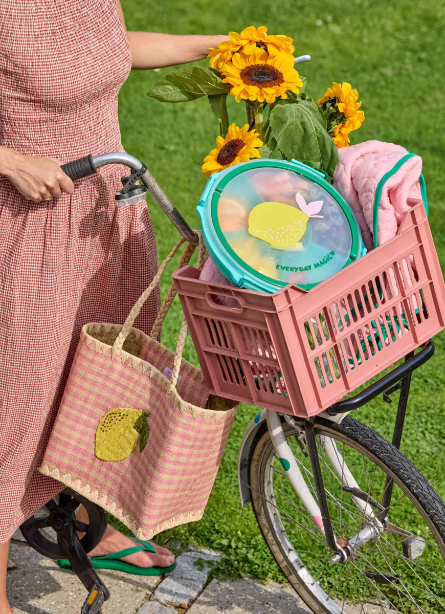 Rice serveringsbrett med lokk – sitron (32 cm)