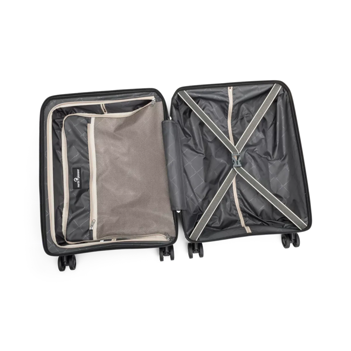 North Pioneer PRG Koffert Stor, 4 hjul, 77 cm, 105L