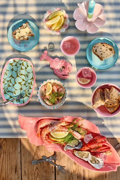 Hovedbilde Rice serveringsfat i keramikk – fisk coral ...