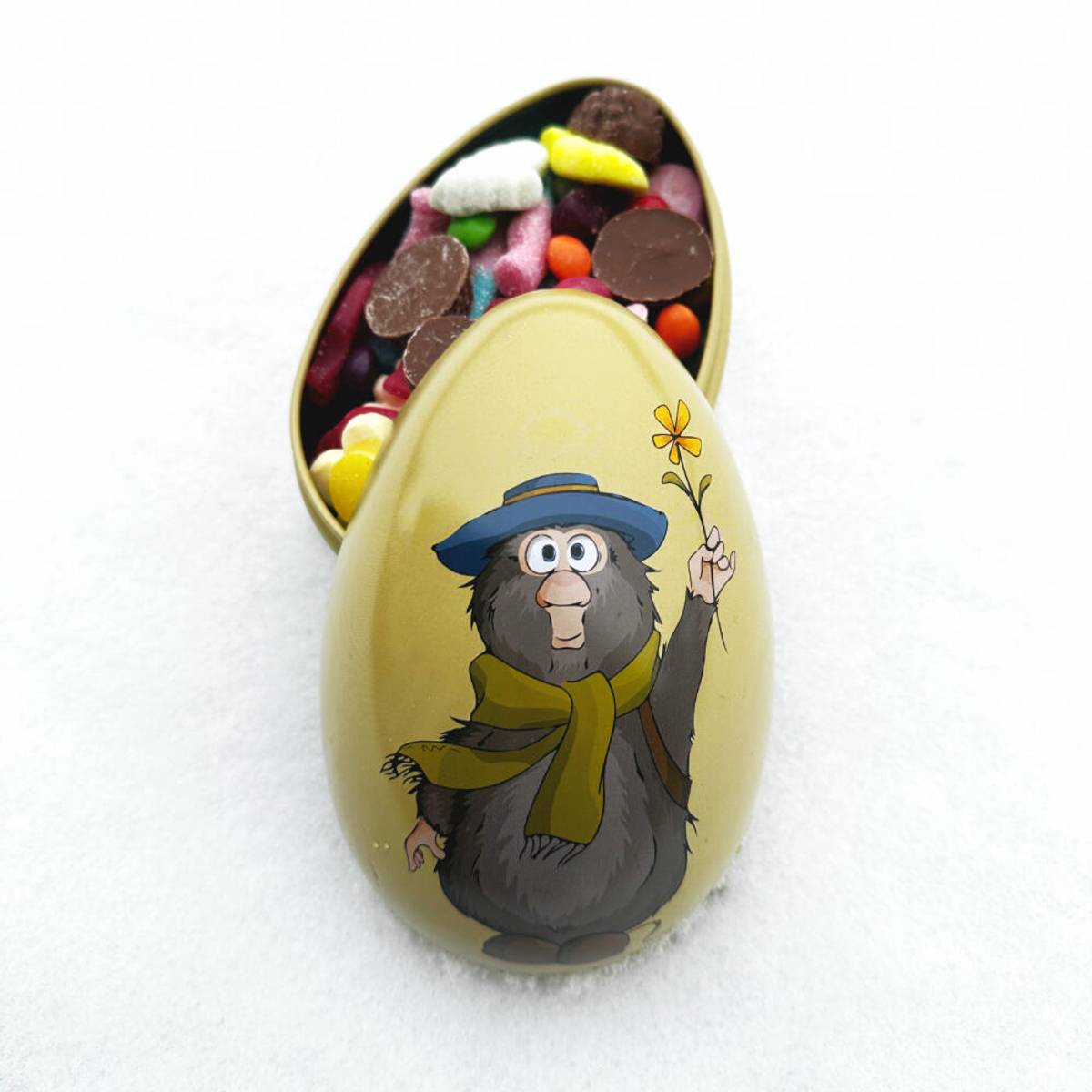 Påskeegg  i tinn Flåklypa Ludvig