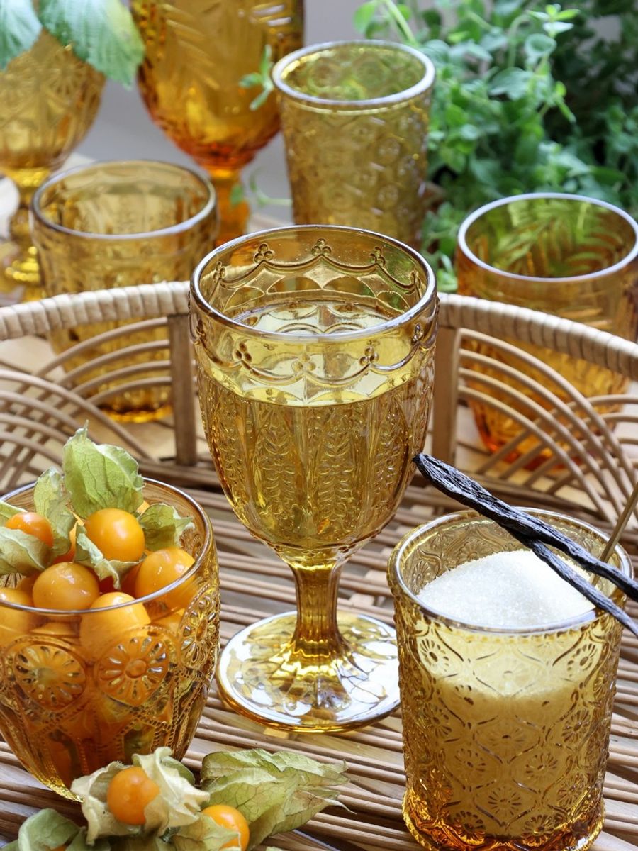 Saint-Émilion glass med mønster – 6 stk