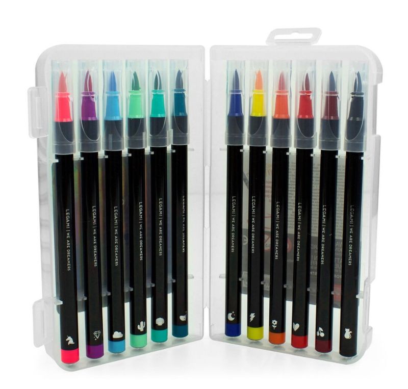 Tusj 12pk Brush Markers  Legami