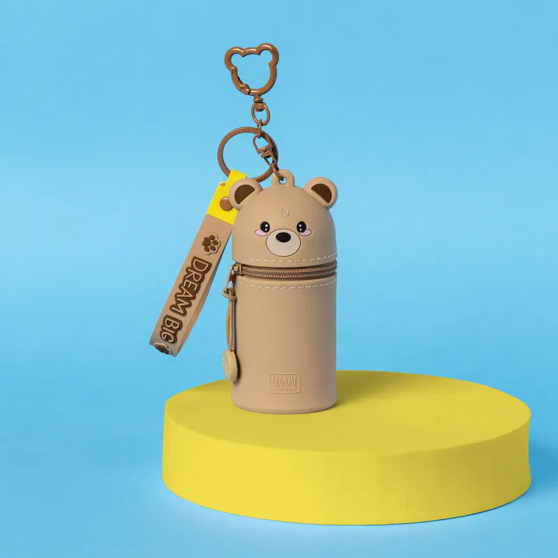 Mini Kawaii Teddy – Søt mini pung med nøkkelring
