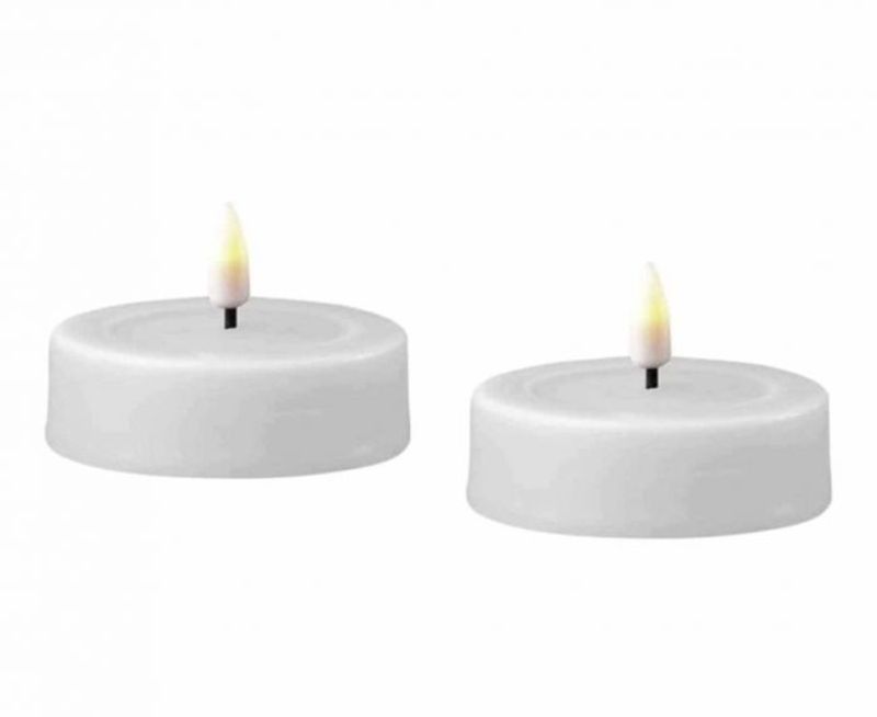Telys LED Hvit Jumbo -  2 pk