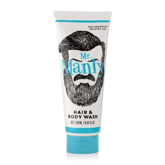 Hovedbilde Dusjsåpe og shampoo Mr Manly fra Mr Beard