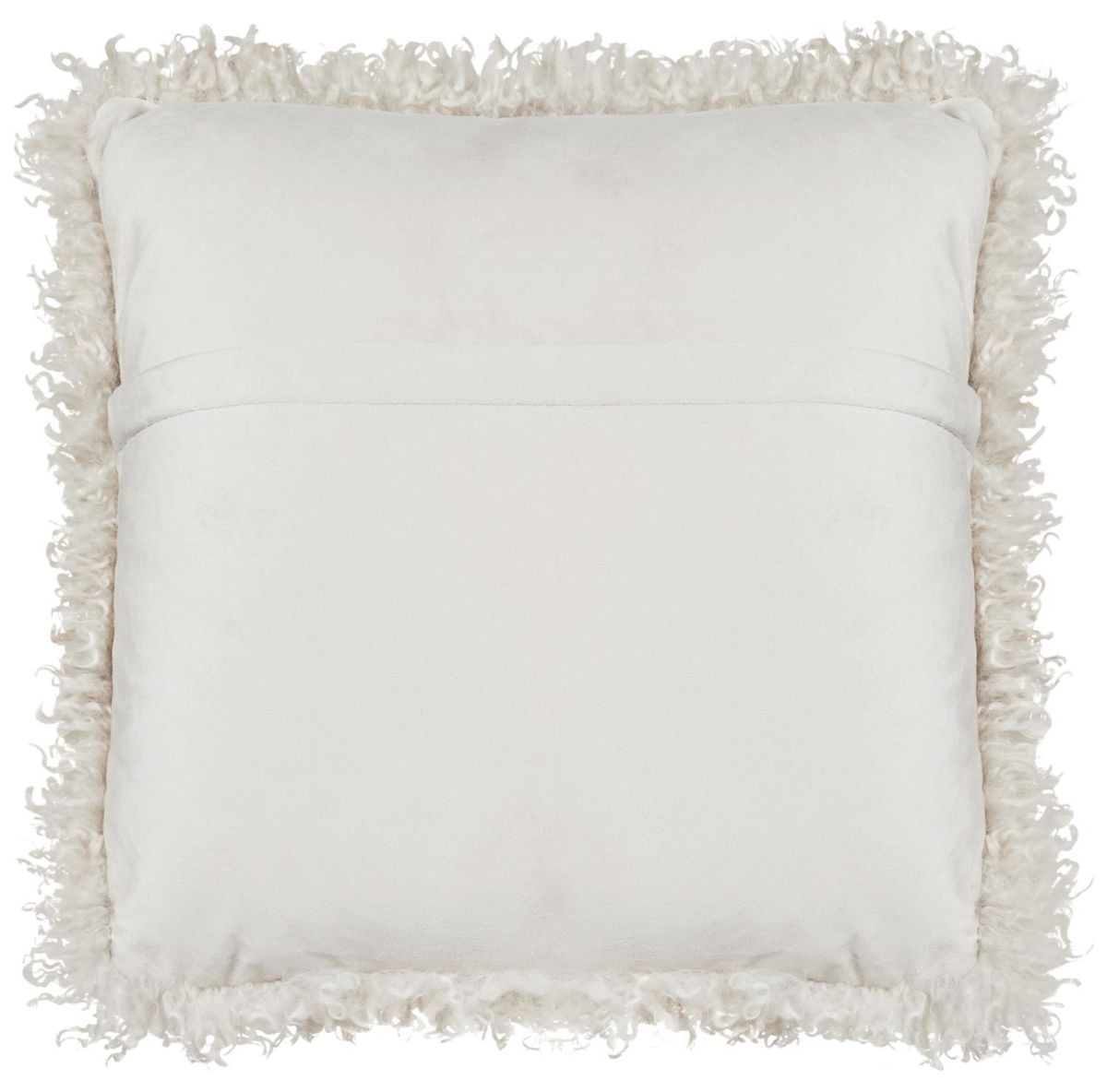 Pute med fyll Wooly 45x45 cm, lys beige - Skinnwille