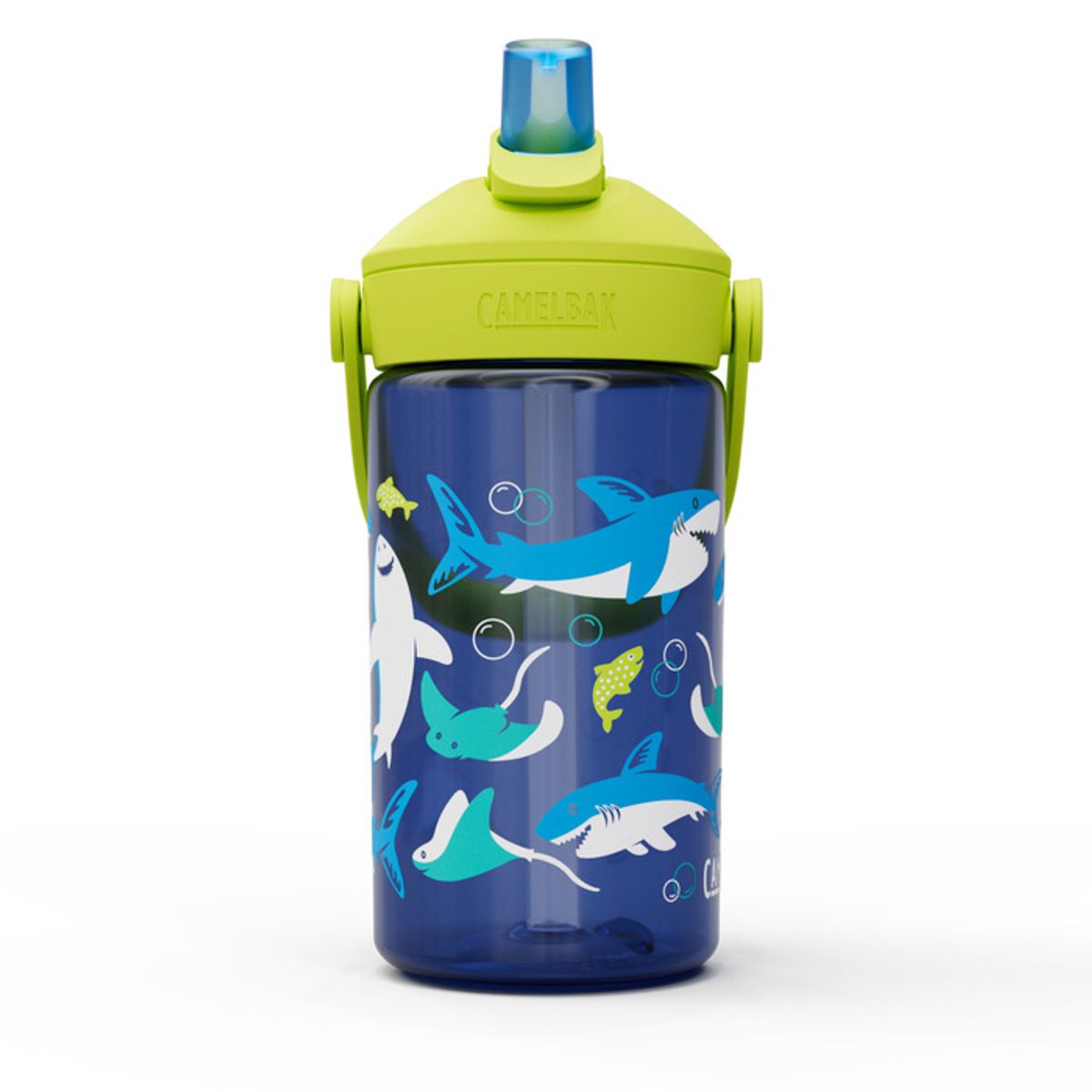 Camelbak Drikkeflaske Barn, Thrive Flip Straw Kids 400mL, Sharks and Rays