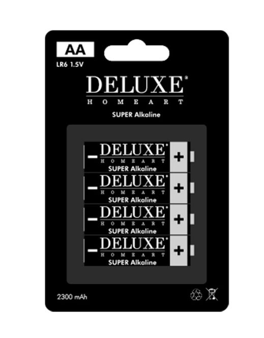 Hovedbilde Deluxe Homeart Batteri AA 4stk