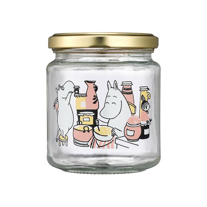 Hovedbilde Mummi glasskrukke 0,3L + 4 klistremerker