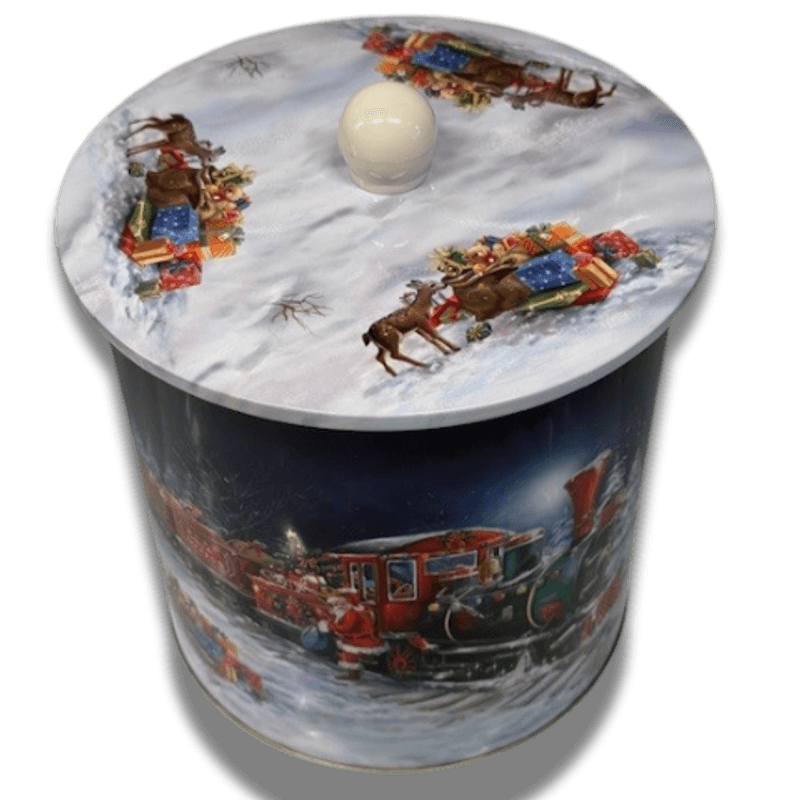 Kakeboks Santa Express, rund