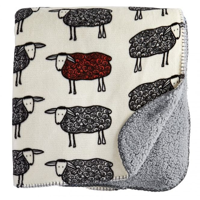 Hovedbilde Sherpa pledd Sau - Meget tykt og deilig fluffy - ...